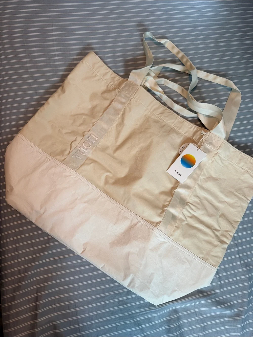 lululemon athletica Cream Canvas Oversized Tote